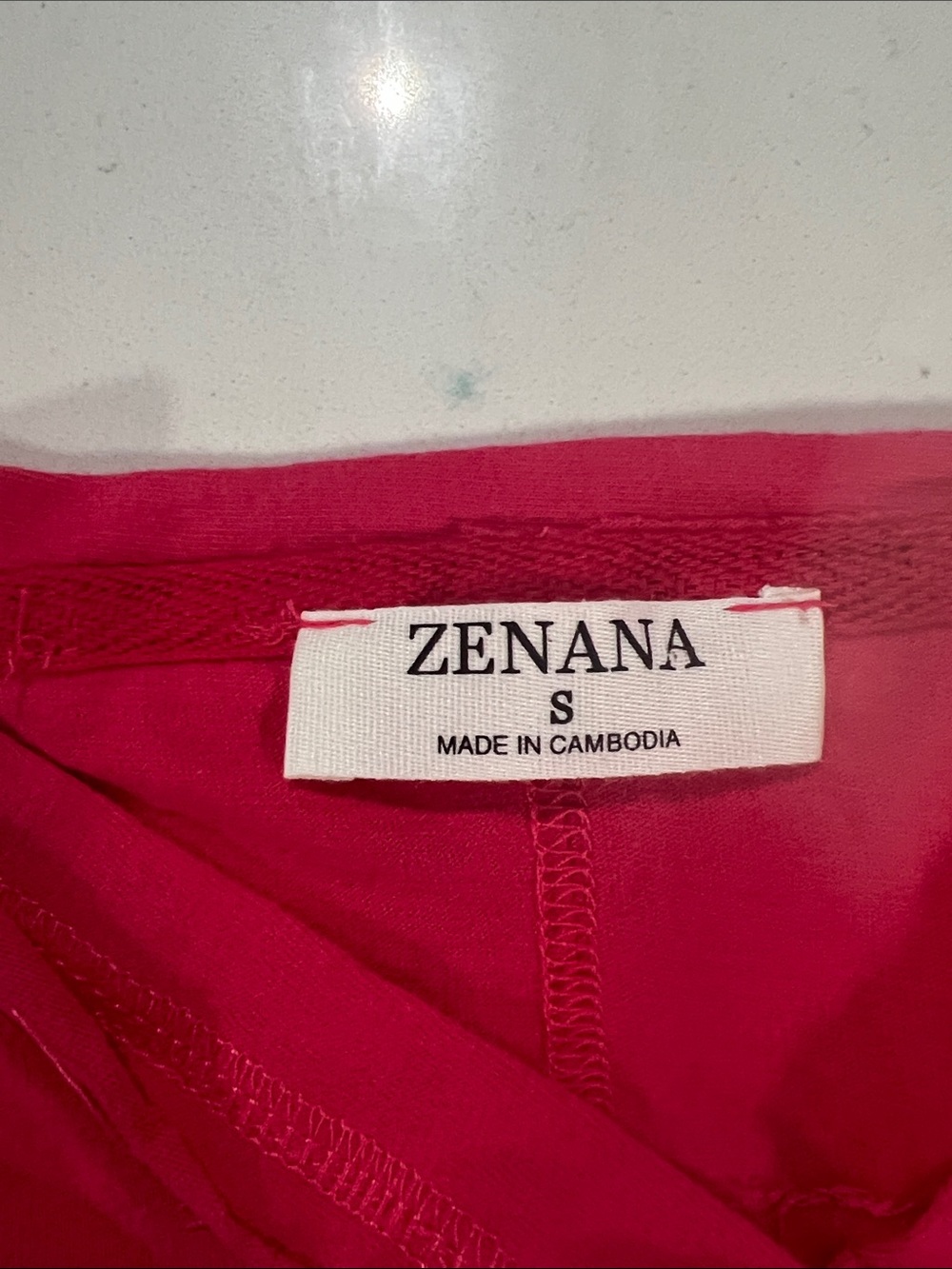 Zenana Outfitters Bright Fuchsia Long-Sleeve Henley Top - Picture 3 of 4